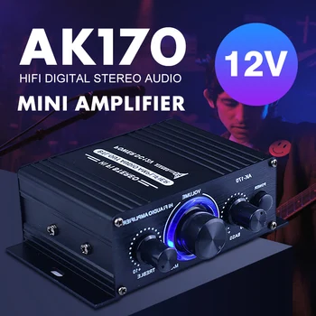 AK170 Цифрови Усилватели за Домашно Стереоусилитель Hi Fi Аудио Усилвател на Мощност 2x200 W на Канал 2,0 Усилвател за Домашно Кино Sound amplificador