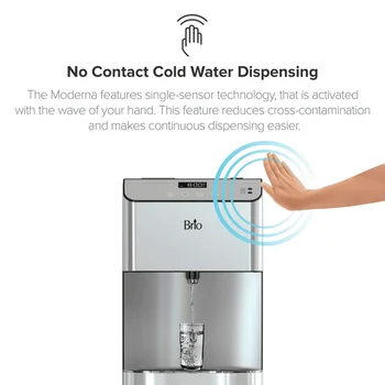 Безплатна доставка на Безконтактен 3-стъпка охладител за вода Moderna, височина 41,05 