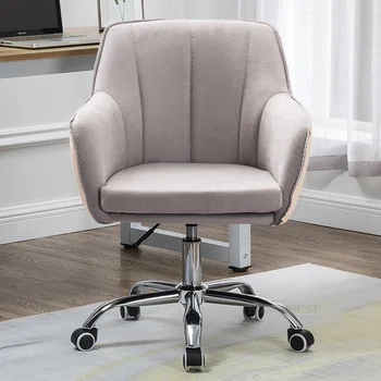 Модерни прости творчески офис стол, въртящи се на тъканни офис стол, стол с мека облегалка, офис мебели Sillon