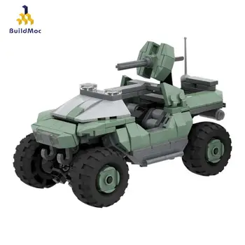 Военен камион-suv 32633 Halo Wars Warthog Военно оръжие, бронирани щурмова машина Детски играчки градивен елемент подарък
