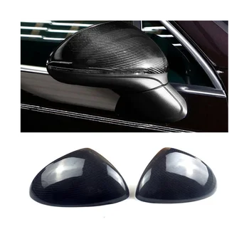 Истинска покриване на страничните огледала за обратно виждане, изработени от въглеродни влакна за Porsche Cayenne 2015-2017 калъф за обратно виждане във формата на миди