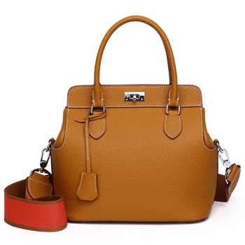 Нова кожена чанта, с модерна кожена чанта през рамо, луксозна дизайнерска чанта, портмоне и чанта, чанта през рамо за жени, дамски чанти
