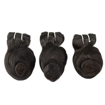 Кратки свободни вълнообразни снопове за изграждане на Реми, дълбоки свободни снопове перуански коса, бразилски необработени греди човешки косъм, забавен ролка