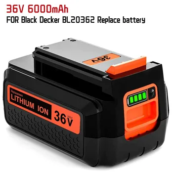 36V 6000Ah ерзац head Batterie für Schwarz Decker 36V Batterie BL20362 BL2536 LBXR36 LBX1540 LBX2540 LBX36 mit Led-anzeige