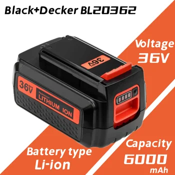 36V 6000Ah ерзац head Batterie für Schwarz Decker 36V Batterie BL20362 BL2536 LBXR36 LBX1540 LBX2540 LBX36 mit Led-anzeige 36V 6000Ah ерзац head Batterie für Schwarz Decker 36V Batterie BL20362 BL2536 LBXR36 LBX1540 LBX2540 LBX36 mit Led-anzeige 1