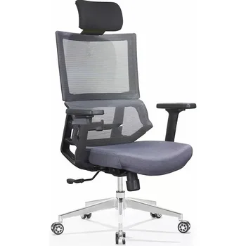Въртящо се офис стол с вкара задна опора за горната част на облегалката, компютърен стол, мобилно стол за мениджър, ергономична театрална мебели