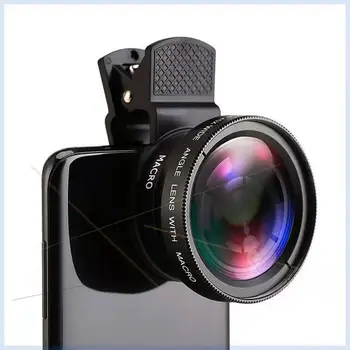 Комплект лещи за телефон 0.45 x Супер Широкоъгълен и 12.5 x Супер макро обектив за телефон iPhone 6S 7 Xiaomi more мобилен телефон HD Камера Lentes