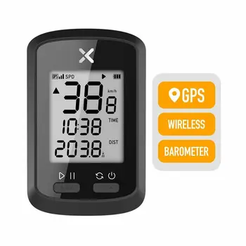 XOSS GPS G G + велосипеден компютър, Безжичен скоростомер Водоустойчив Bluetooth ANT + подсветката на велосипедни компютри