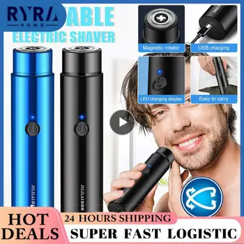 Гореща разпродажба, мъжки преносими електрически самобръсначки за бръснене, USB акумулаторна мини-самобръсначка, пътна версия, аксесоари за бръснене с една глава