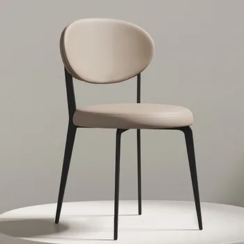2023 Нови италиански трапезни столове, домашен модерен прост дизайнерски стол с облегалка, табуретка, Скандинавските столове за малки семейни ресторанти