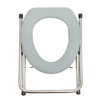 1 бр. сгъваем стол за тоалет в банята, преносимо гърне за сгъване на стол, стол за саксията за по-възрастните