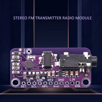 SI4713 стерео FM-предавател (76-108 Mhz) радиомодуль, за високоговорители, микрофон, MP3 плейър, радио SI4713 стерео FM-предавател (76-108 Mhz) радиомодуль, за високоговорители, микрофон, MP3 плейър, радио 1