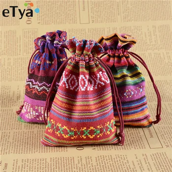 ETya Бельо чанта от съвсем малък, чанта за бижута, чанти за коледни сватбени подаръци, опаковане чанта от съвсем малък, модерен женски торбичка за дребни монети