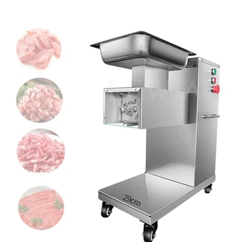Електрическа мелачка за нарязване на месо, мелачка за месо, домашна търговска машина за нарязване на месо, напълно автоматична многофункционална машина за рязане на зеленчуци