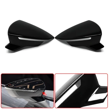 ABS Black Огледала за обратно виждане Капачки на страничните огледала за Seat Leon MK3 Автомобилни аксесоари