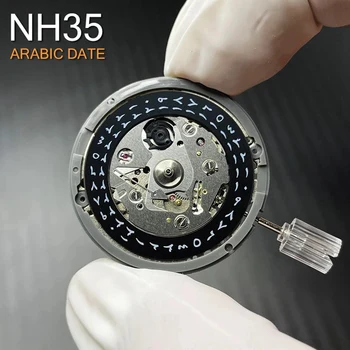 1 бр. с часовников механизъм Автоматичен механичен механизъм NH35A 24 скъпоценни камъни на висока точност бял 1 бр. с часовников механизъм Автоматичен механичен механизъм NH35A 24 скъпоценни камъни на висока точност бял 3