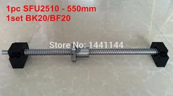 Свд sfu2510-550 мм + химикалка гайка с обработен края на + поддръжка на BK20 BF20
