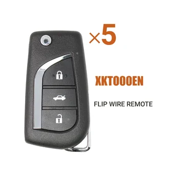 Xhorse XKTO00EN Универсална кабелна дистанционно ключодържател 3 бутона за Toyota Type за VVDI Key Tool 5 бр./лот Xhorse XKTO00EN Универсална кабелна дистанционно ключодържател 3 бутона за Toyota Type за VVDI Key Tool 5 бр./лот 3