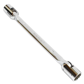 8-9 мм Метричен Муфа Ключ с Двойна Гъвкава Глава, Гаечен Ключ, Стоманена Набор от Ръчни Инструменти
