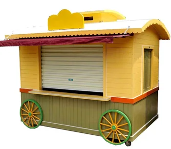 Уличен трейлър за сладолед Rainbow cabin / павилион за бързо хранене / магазин за цветя Уличен трейлър за сладолед Rainbow cabin / павилион за бързо хранене / магазин за цветя 3