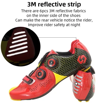 Мъжки обувки за шоссейного колоезденето SIDEBIKE от въглеродни влакна, ултра-леки скоростни колоездене, маратонки, самоблокирующаяся обувки за автомобилния състезания, дишаща Мъжки обувки за шоссейного колоезденето SIDEBIKE от въглеродни влакна, ултра-леки скоростни колоездене, маратонки, самоблокирующаяся обувки за автомобилния състезания, дишаща 3