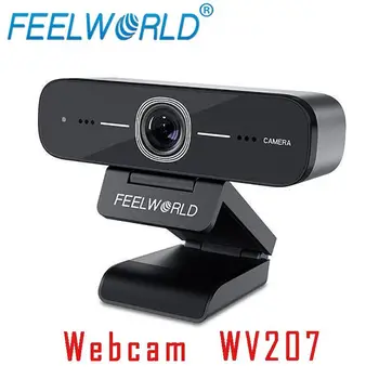 FEELWORLD WV207 USB уеб камера на живо, вертикален дисплей, Full HD 1080P, външна компютърна камера с микрофон за лаптоп