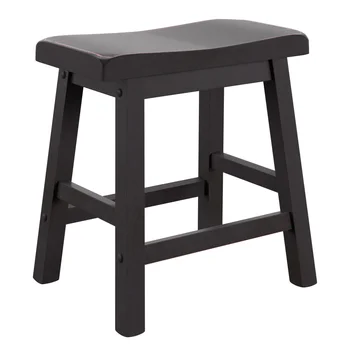 18-инчови столове Weston Home Ashby без облегалка, комплект от 2 теми, черна усъвършенства покритие 18-инчови столове Weston Home Ashby без облегалка, комплект от 2 теми, черна усъвършенства покритие 1