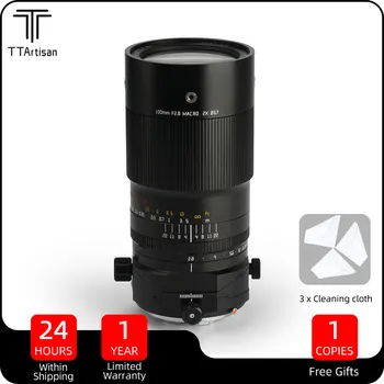 TTartisan 100 мм F2.8 Макросъемка с Накланяне и изместване, Полнокадровый Ръчен обектив за Sony E-Mount Camera a6600 a6300 ZV-E1 ZVE-10 A7III A9