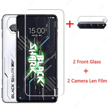 Закалено стъкло за Xiaomi Black Shark 4s Стъкло за Black Shark 4s Pro Защитно фолио за екрана на телефона, филм за камера за Black Shark 4 Pro