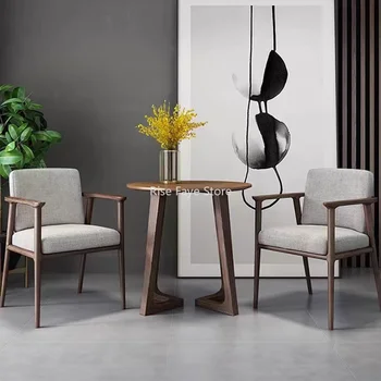 Ресторант кухненски кът, столове Акцентные офис скринове Nordic Lounge Chair Креативна мобилна градински мебели MZY