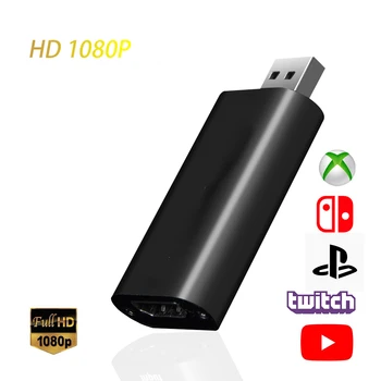 HD 1080P HDMI-съвместим с USB 2.0 видеозахват, кутия за записване на игри с карти за компютър, Youtube OBS и т.н. излъчването на живо HD 1080P HDMI-съвместим с USB 2.0 видеозахват, кутия за записване на игри с карти за компютър, Youtube OBS и т.н. излъчването на живо 0