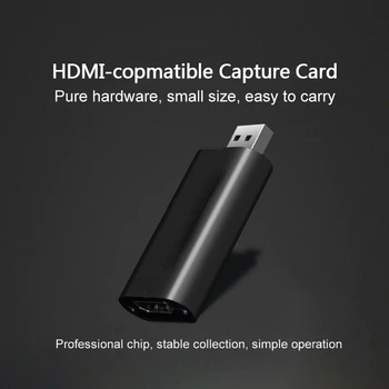 HD 1080P HDMI-съвместим с USB 2.0 видеозахват, кутия за записване на игри с карти за компютър, Youtube OBS и т.н. излъчването на живо HD 1080P HDMI-съвместим с USB 2.0 видеозахват, кутия за записване на игри с карти за компютър, Youtube OBS и т.н. излъчването на живо 2