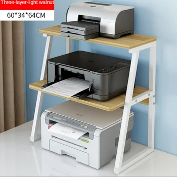 Дървени рафт за принтер, поставка за съхранение, държач за стая, Материал на работния плот, МДФ, метални стелажи, бюро за организиране на вашия офис, мебели, маса