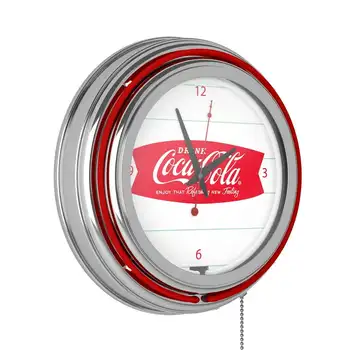 Неонови часовници Cola Refreshing Feeling диаметър 14 см