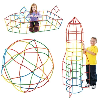 Направи си сам Монтесори Цветни строителни блокчета Пластмасов ред е Поставена конструкция Събрани блокове тухли забавни играчки за деца