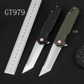 GT979 Сгъваем джобен военен уличен нож D2 Острието G10 дръжка Ловни оцеляване тактически туристически плодови ножове EDC Инструменти
