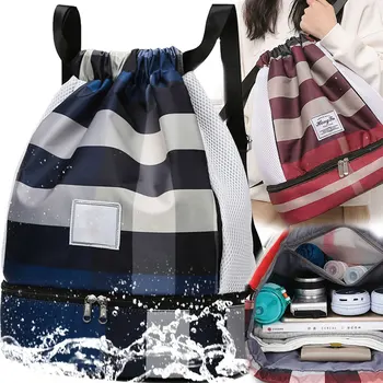 Нова водоустойчива спортна чанта за жени, унисекс спортен раница, баскетболно чанта от съвсем малък, уличен раница за фитнес, пътна чанта за фитнес