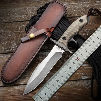 7Cr17 Тактически нож на Къмпинг, Лов Армейски Туристически Нож За Оцеляване Туристически Улични Инструменти MK9 Лична Колекция Ножове Режещ Инструмент