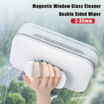 Магнитен пречистване на стъклен прозорец Двустранен чистачка за миене на прозорци Четка за миене на прозорци отвън Домакински почистващи препарати