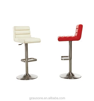 Високо качество, модерен дизайн, кръгъл бар стол от естествена кожа
