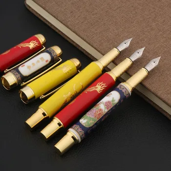 Луксозна писалка с керамични китайската рисувани, среден съвет за канцеларски материали, студентски офис ученически пособия