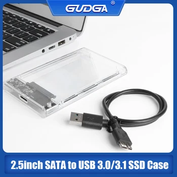 2,5-Инчов Корпус твърд диск SATA 3,0-USB 3.0 5 Gbit/с Поддръжка на 6 TB UASP HD Външен SSD Калъф За твърд диск Mobile Кутия за Адаптер за твърд диск