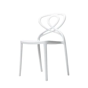 108Nordic дизайнерски стол за домашно хол случайни модерен прост стол с облегалка Пластмасов стол за хранене на едро штабелированный стол