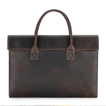 Мъжка кожена чанта 2023 за лаптоп, ежедневни бизнес чанти-тоут, чанта, мъжка чанта, ретро бизнес чанта