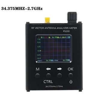 N1201SA+ (PS200) 34,375 Mhz-2,7 Ghz 2,4-Инчов TFT UV-радиочестотни тестер SMA-K RF Анализатор