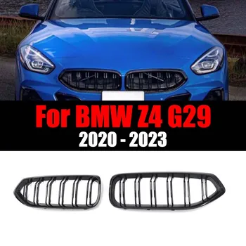 Автомобилна Предна Решетка За Бъбреците, Броня, Двоен Ремък, Решетка, Черен Гланц За BMW Z4 G29 2019-2024 Roadster M40i sDrive 25i