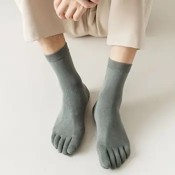 Toe Однотонная илюстрация на акупунктурните точки на здравеопазването Чорапи със средна тръба Чорапи с пет пръста Чорапи с акупунктурными точки мъжки чорапи