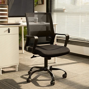 Ергономичен бял офис стол с опора за гърба, за момчета и жени, офис стол с висока облегалка, ергономични столове Cadeira Para Computador