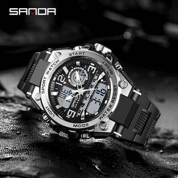 На BIANA 2023 висок клас марка мъжки часовници 5ATM водоустойчив спортни военни ръчен часовник кварцов часовник за мъже Relogio Masculino 6024