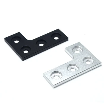 Съединителна плоча L-образна форма, с 4 дупки за 3D-принтер 2020 съединителна плоча за алуминиеви аксесоари